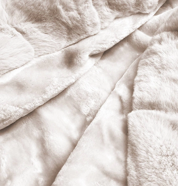 ZIMOWA PARKA DAMSKA MORO SZARO-BIAŁA (B524-70046)