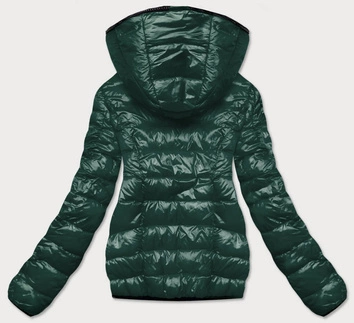 KRÓTKA DWUSTRONNA KURTKA DAMSKA ZIMOWA MORSKI-CZARNY (B9580-1001)