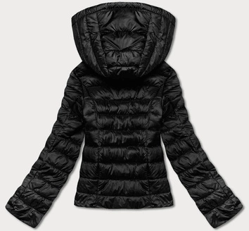 Przejściowa pikowana kurtka damska czarna (23M9001-392)