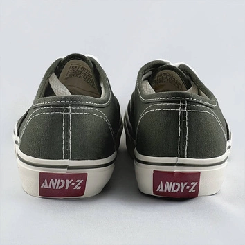 Sznurowane tenisówki damskie khaki (a8865)