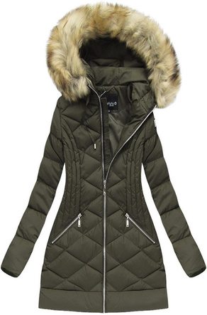 KURTKA ZIMOWA Z KAPTUREM KHAKI (M-08)