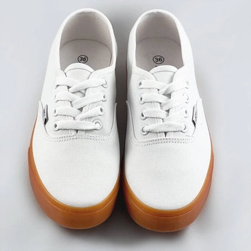 Tenisówki na kontrastowej podeszwie białe (aw0212-02)