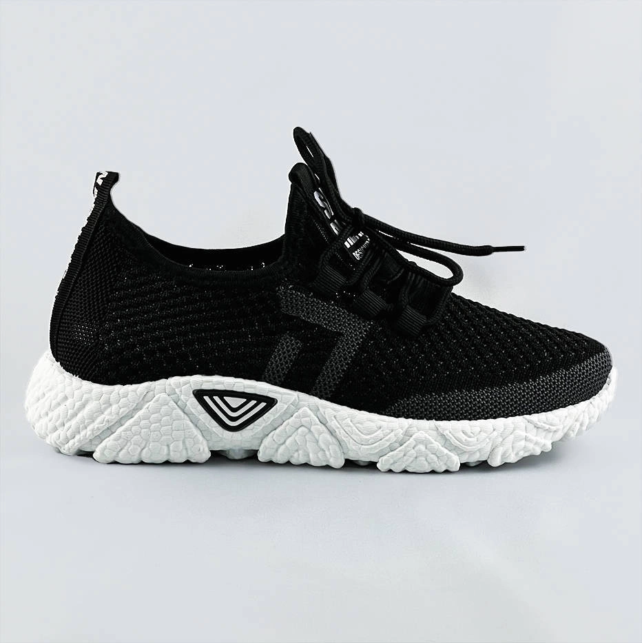 Miękkie buty sportowe damskie czarne (blx-002)