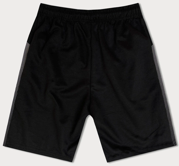 Krótkie spodenki męskie czarne (8K923-3)