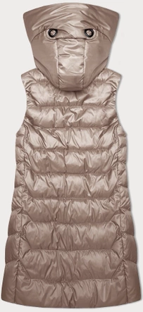 Bezrękawnik damski z odpinanym kapturem S'West jasny beż (B8231-51)