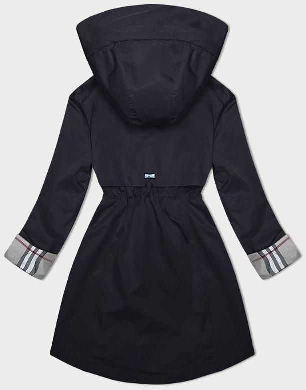 Parka z ozdobną podszewką BH Forever granatowa (BH-2401BIG)