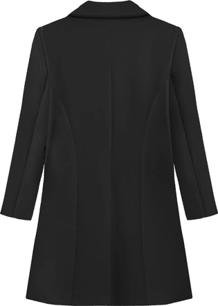 MARYNARKA Z MARSZCZONYMI RĘKAWAMI CZARNA (8192)