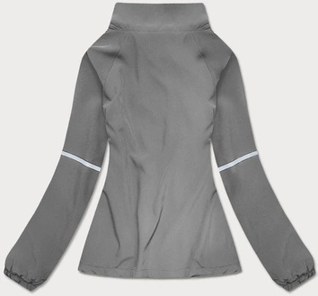 Cienka bluza na suwak ciemnoszara (20325)