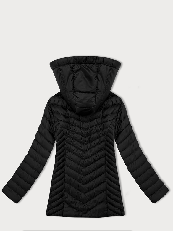 Lekko ocieplana damska kurtka pikowana plus size J Style czarna (16M9265-392)