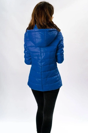 DAMSKA KURTKA PIKOWANA NIEBIESKA (W351)