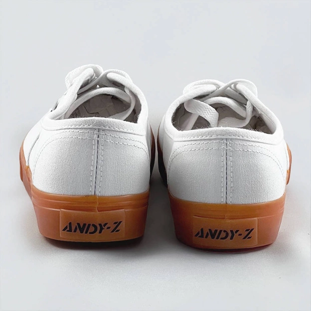 Tenisówki na kontrastowej podeszwie białe (aw0212-02)