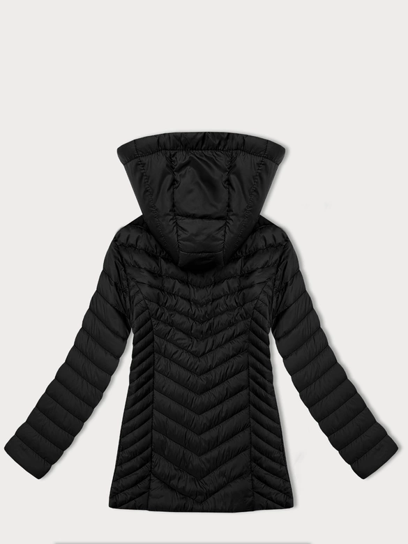 Lekko ocieplana damska kurtka pikowana plus size J Style czarna (16M9265-392)
