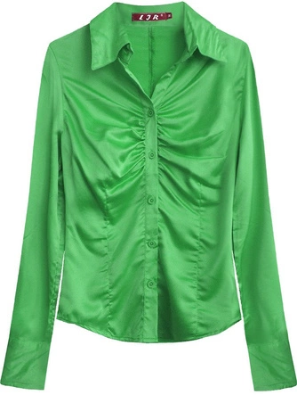 SATYNOWA KOSZULA ZIELONA (X1065X)