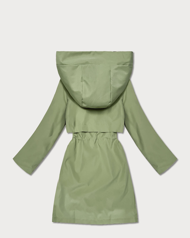 Lekka parka damska na podszewce Goodlookin khaki (KK60407-5#)