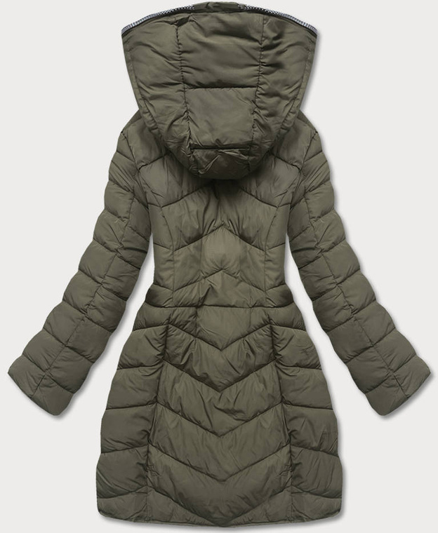 Przejściowa kurtka damska puchowa khaki (2M-001)