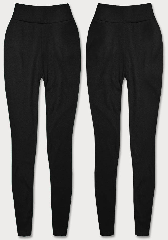 Bawełniane legginsy czarne (YW01001-A1)