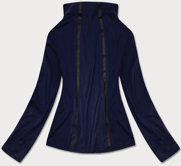 Bluza damska z niską stójką granatowa (hh020-04)