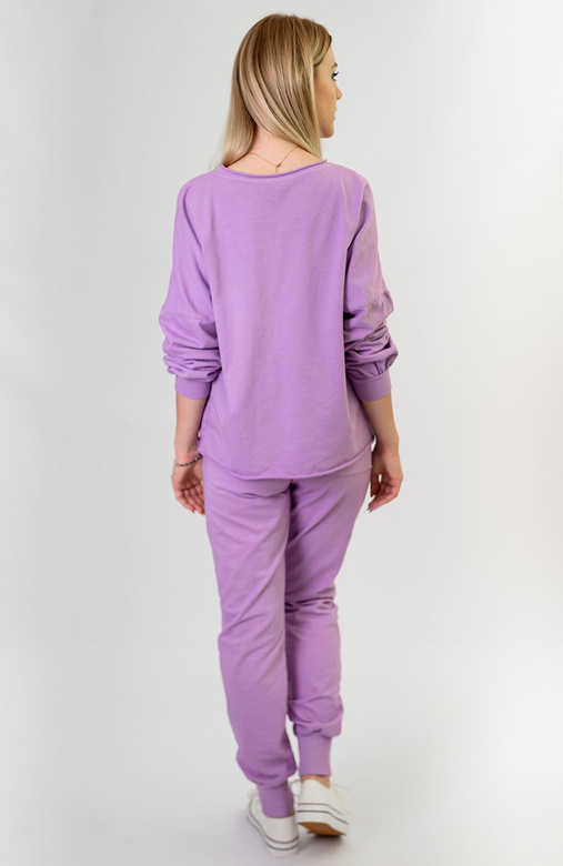 BAWEŁNIANY DRES DAMSKI LILAC (610ART)