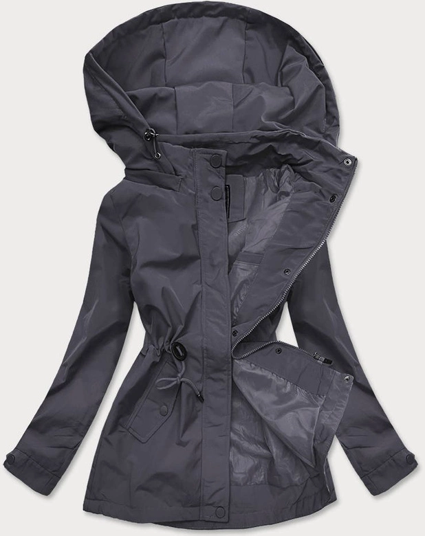 KURTKA PARKA DAMSKA Z KAPTUREM SZARA (6364)