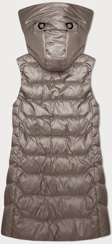 Bezrękawnik damski z odpinanym kapturem S'West cappuccino (B8232-12)