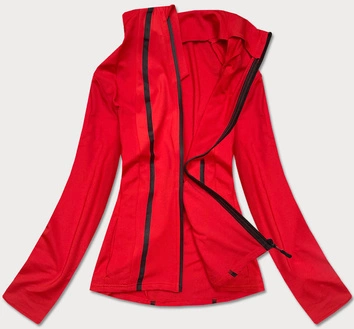 Bluza damska z niską stójką czerwona (hh020-05)