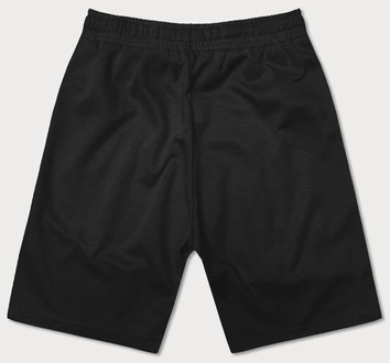 Dwukolorowe spodenki męskie czarne (8K930-3)