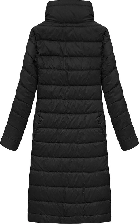 DŁUGA KURTKA DAMSKA PRZEJŚCIOWA CZARNA (2020)