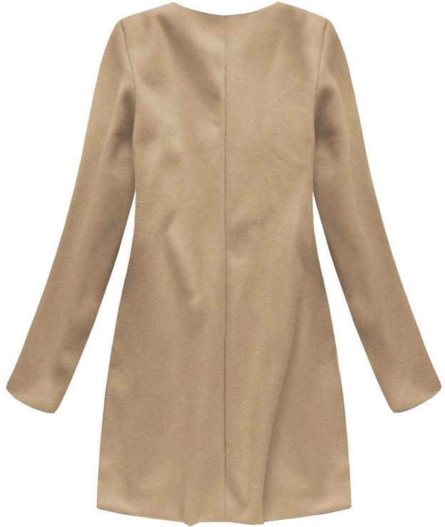 MINIMALISTYCZNY PŁASZCZ KARMELOWY (172/1ART)