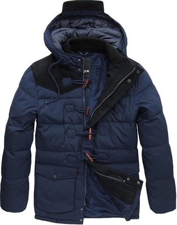 KURTKA ZIMOWA Z FILCEM GRANATOWA (091LJ)