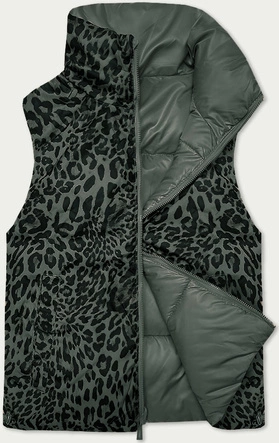 Dwustronna krótka kamizelka S'West khaki-panterka (B8346-11)