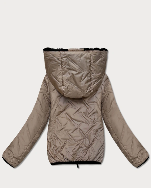 Dwustronna kurtka przejściowa damska S'West beż-czarny (B8546-1201)