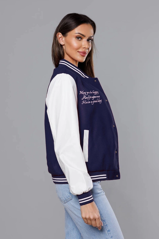 Kurtka damska bomber granatowa (16M9067-215)