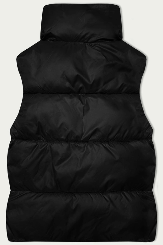 Dwustronna krótka kamizelka S'West czarny-panterka (B8346-1)