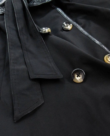 CIENKI PŁASZCZ Z PASKIEM CZARNY (2003)