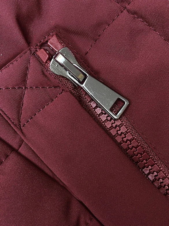 Damski bezrękawnik z kapturem ciemnoczerwony (16M9096-06)