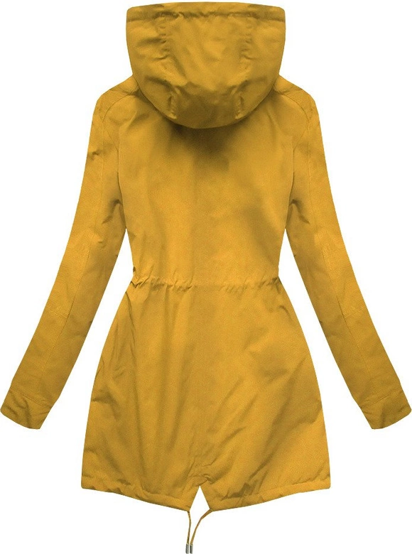 DWUSTRONNA PARKA Z KAPTUREM ŻÓŁTO-GRANATOWA (W306)