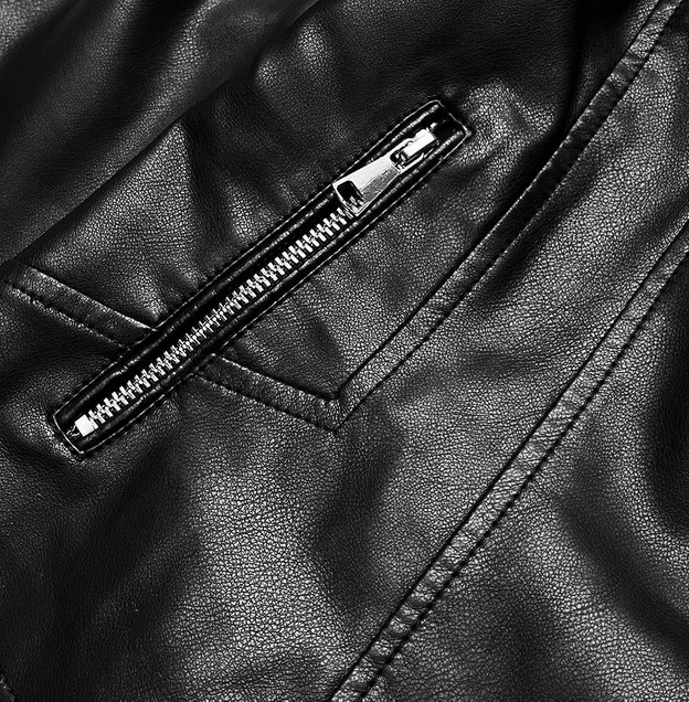 Damska kurtka z klapami czarna (11Z8035)