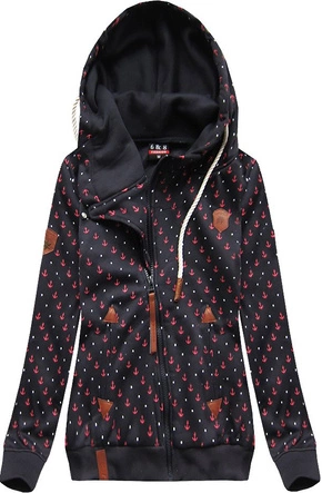 BLUZA Z KAPTUREM GRANATOWA (1911)