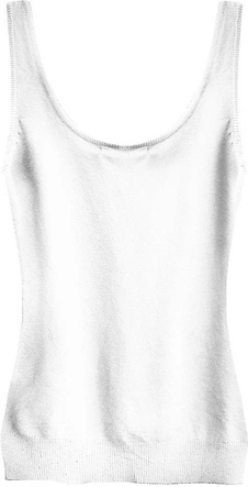 SWETERKOWA BLUZKA NA RAMIĄCZKACH BIAŁA (1125)