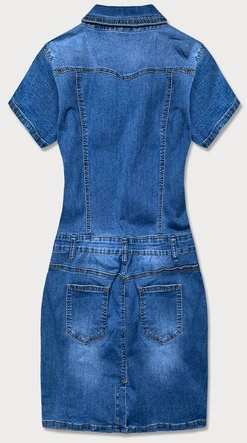 JEANSOWA SUKIENKA PLUS SIZE NIEBIESKA (GD6627)