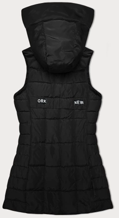 Bezrękawnik damski z kapturem S'West czarny (B8225-1)