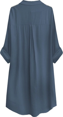 KOSZULOWA TUNIKA NIEBIESKA (304ART)