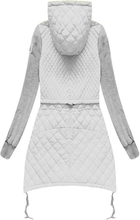 SZARA KURTKA Z DRESOWYMI RĘKAWAMI (1681)