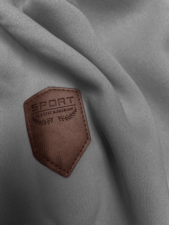 Gruba damska bluza w pasy szary-różowy (2302)