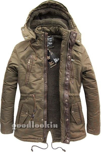 PARKA ZIMOWA HIKIS BRĄZOWA (357NA)