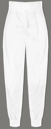 Cienkie spodnie dresowe białe (CK03-1)
