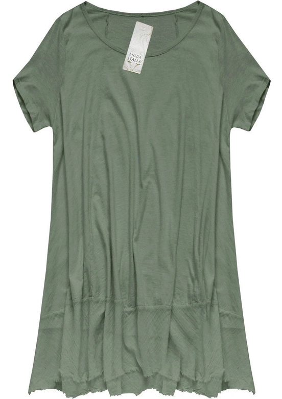 TRAPEZOWY T-SHIRT OVERSIZE KHAKI (ART8)