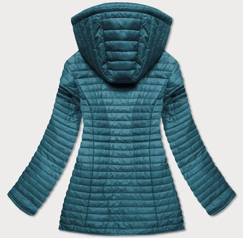Damska dwustronna kurtka z kapturem morska (sf732)