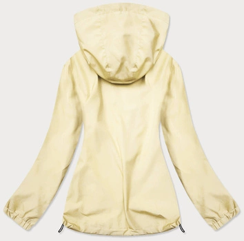 LETNIA KURTKA DAMSKA NA PODSZEWCE BLADO ŻÓŁTA(HH036-59)