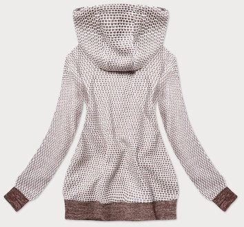 OCIEPLANA BLUZA DAMSKA BRĄZOWA (58043)